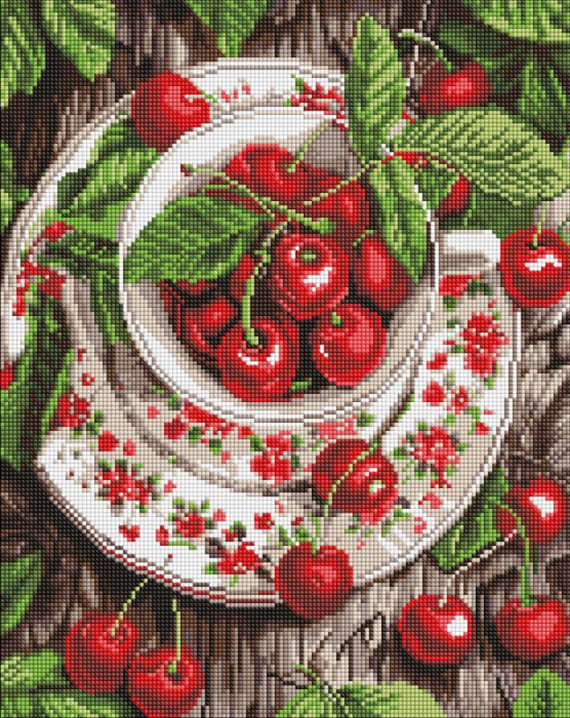 Diamond mosaic - Cherry freshness ©art_selena_ua