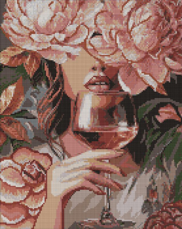 Алмазна мозаїка - Портрет елегантності ©art_selena_ua