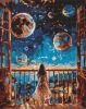 Алмазная мозаика без подрамника - Мечтательная ночь ©art_selena_ua