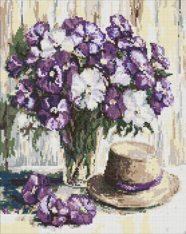 Diamond mosaic - Floral still life ©art_selena_ua