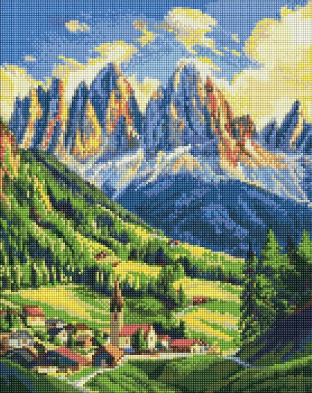 Diamond mosaic - Dawn in the Dolomites ©art_selena_ua