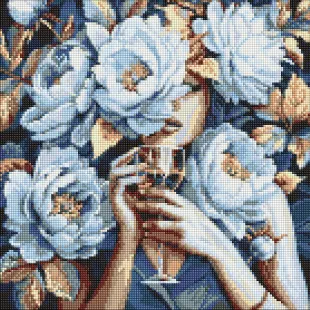 Алмазна мозаїка - Делікатні півонії ©art_selena_ua