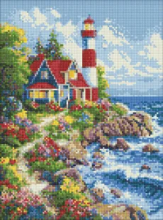 Diamond mosaic - Sea lighthouse ©art_selena_ua