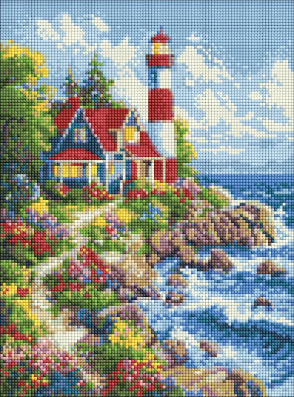 Diamond mosaic - Sea lighthouse ©art_selena_ua