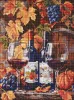 Diamond mosaic - Wine and grape leaves ©art_selena_ua