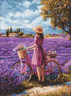 Алмазна мозаїка - Поле з лавандою ©art_selena_ua