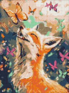 Diamond mosaic - A cheerful fox ©art_selena_ua