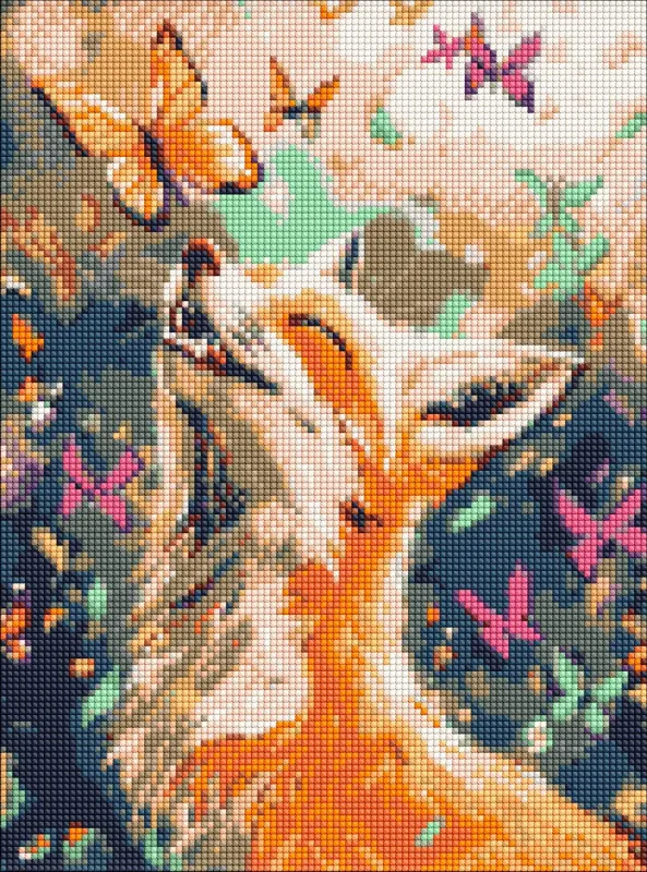 Diamond mosaic - A cheerful fox ©art_selena_ua