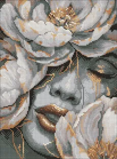 Алмазна мозаїка - Таємниця квіткового погляду ©art_selena_ua
