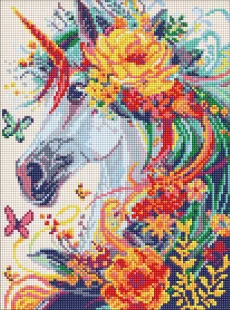 Diamond mosaic - Floral Unicorn ©art_selena_ua