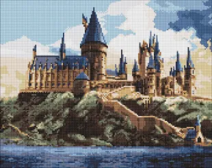 Алмазна мозаїка - Harry Potter: Гоґвортс вдень ©Warner Bros.