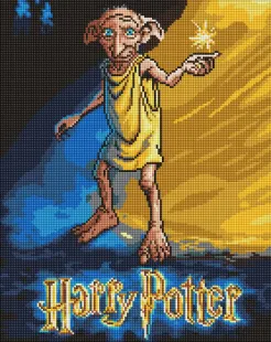 Алмазна мозаїка - Harry Potter: Постер з Добі ©Warner Bros.
