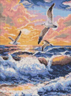Алмазна мозаїка - Політ над хвилями ©art_selena_ua