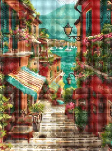 Алмазна мозаїка - Сходи до моря ©art_selena_ua