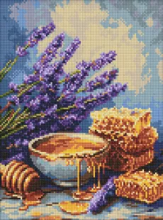 Алмазна мозаїка - Лаванда та мед ©art_selena_ua