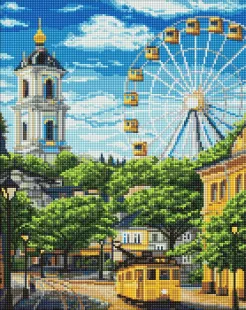 Алмазна мозаїка - Колесо і дзвіниця ©art_selena_ua