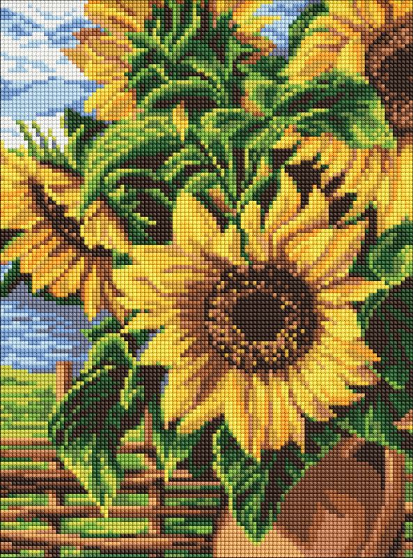 Diamond mosaic - Sunflowers ©art_selena_ua