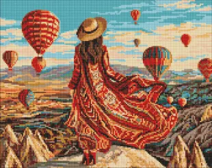 Алмазна мозаїка - День серед повітряних куль ©art_selena_ua