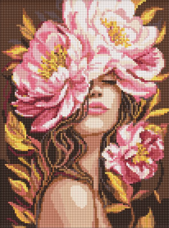 Алмазна мозаїка - В ароматі півоній ©art_selena_ua