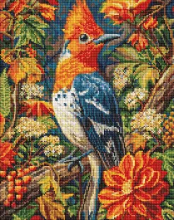 Алмазна мозаїка - Яскрава лісова пташка ©art_selena_ua