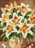 Diamond mosaic - Bright lilies with pearls ©art_selena_ua