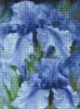 Diamond mosaic - Blue irises ©Julia Tomesko
