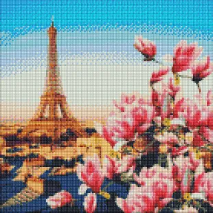Алмазна мозаїка - Паризькі магнолії