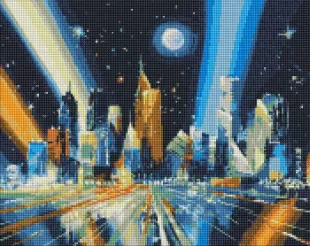 Diamond mosaic - Rays of the metropolis ©Igor Sokolsky