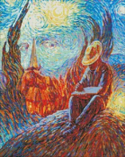 Diamond mosaic - Ukrainian starry night ©Oleg Shupliak
