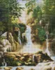 Diamond mosaic - Landscape with a waterfall ©ArtAlekhina