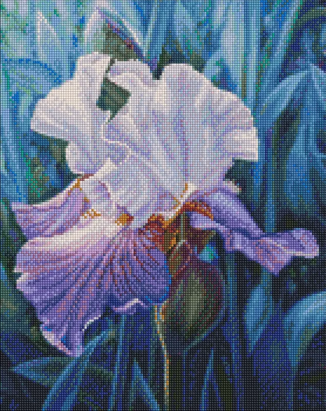 Diamond mosaic - Spring iris ©annasteshka