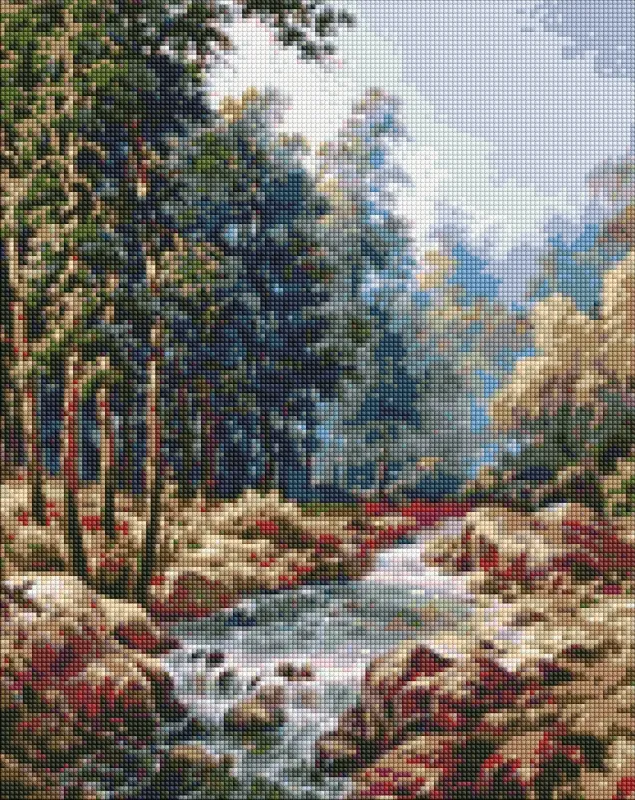 Алмазна мозаїка - Карпатcький водограй ©Сергій Лобач