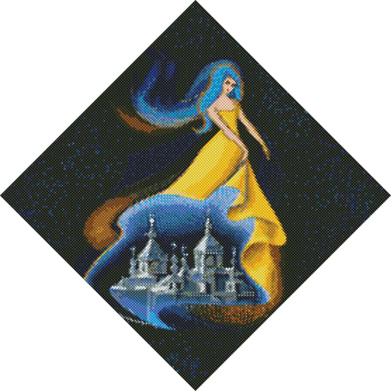 Diamond mosaic - Berehynia of the Kovel ©mosyakart