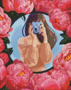 Алмазна мозаїка - Квіткове селфі ©Kira Corporal 