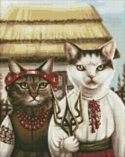 Diamond mosaic - Cat gothic ©art.irina.pass