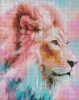 Diamond mosaic - Pink Lion ©Ira Volkova