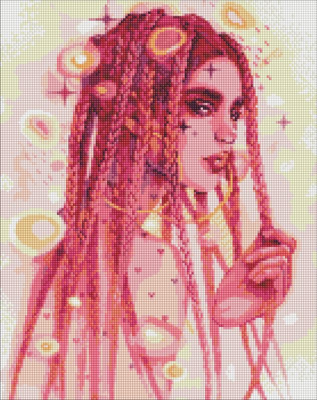 Алмазна мозаїка - Дивовижна незнайомка ©lesya_nedzelska_art