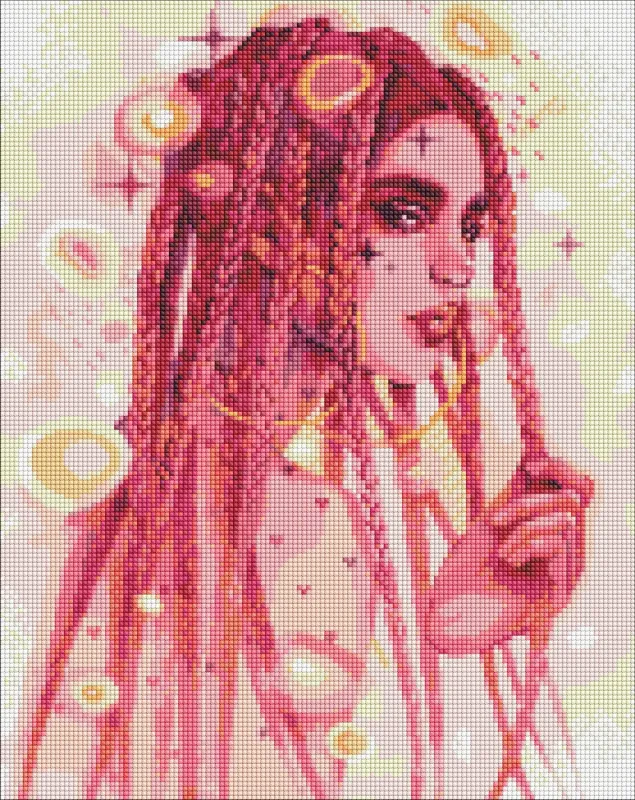 Алмазна мозаїка - Дивовижна незнайомка ©lesya_nedzelska_art