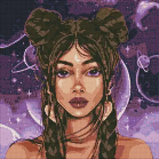 Алмазна мозаїка - Космічний погляд ©lien_illustration
