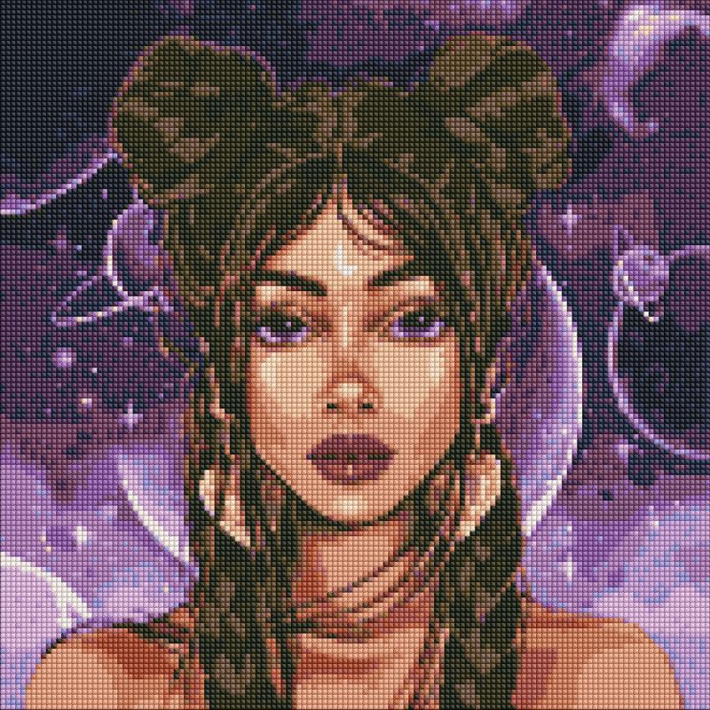 Алмазна мозаїка - Космічний погляд ©lien_illustration