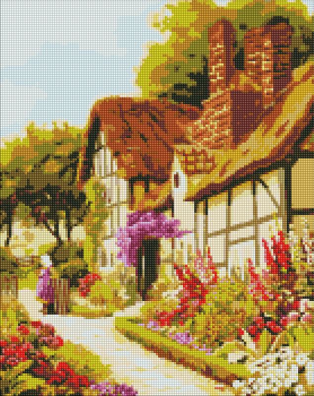 Diamond mosaic - Fairytale house ©Kateryna Tereshchenko