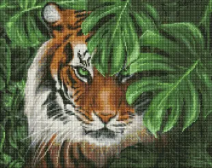 Алмазна мозаїка - Амурський тигр ©khutorna_art