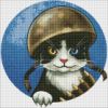 Diamond mosaic - A warlike cat ©art.irina.pass