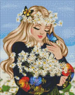 Алмазна мозаїка - Ромашкове поле ©krizhanskaya