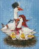 Diamond mosaic - Big family with hologram rhinestones (AB) ©Svitlana Terenchuk