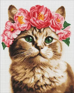 Алмазна мозаїка - Витончена кішечка ©art_selena_ua