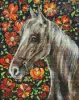 Diamond mosaic without frame - A faithful horse ©Svitlana Terenchuk