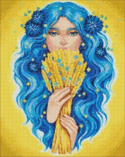 Алмазна мозаїка - Золото України з голограмними стразами (АВ) ©lesya_nedzelska_art