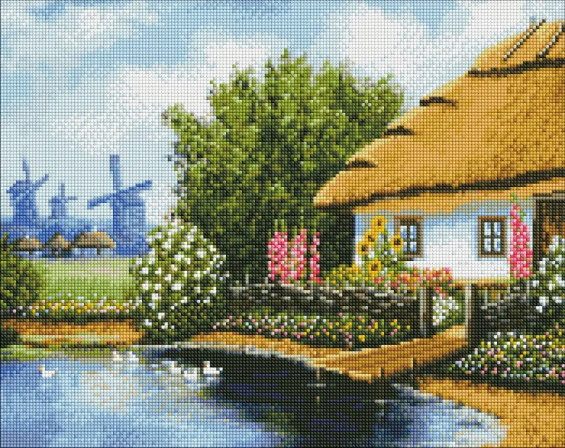 Алмазна мозаїка - Українська садиба ©Ярослав Чижевський