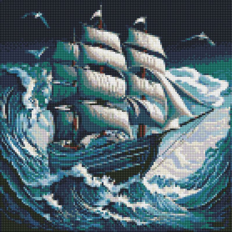 Алмазна мозаїка - Шторм на морі ©art_selena_ua